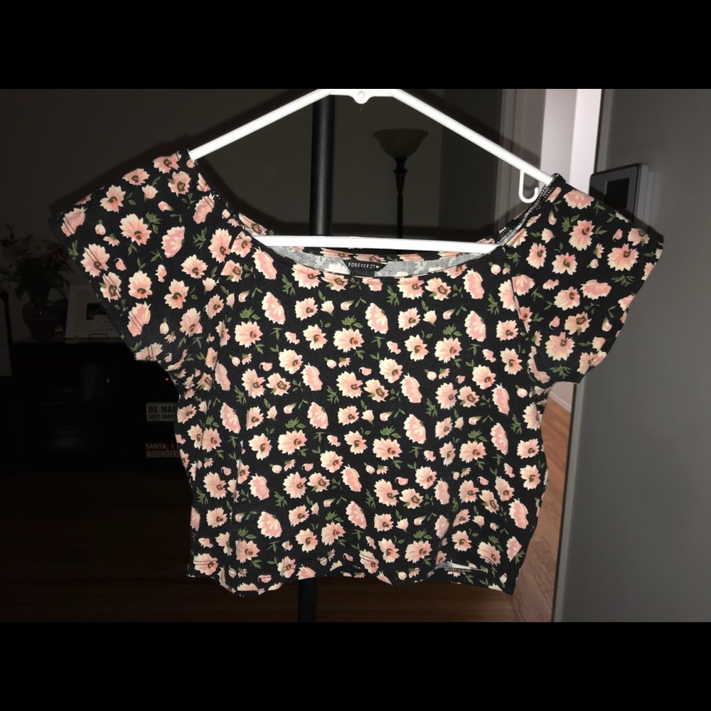 Forever 21 floral crop top!
